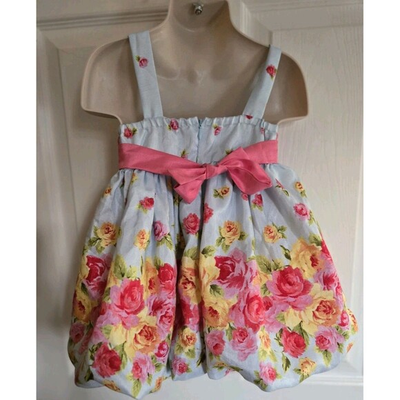 American Princess Bubble Dress Size 2T Spring Flowers Easter Sunday SO Pretty! - Picture 7 of 11
